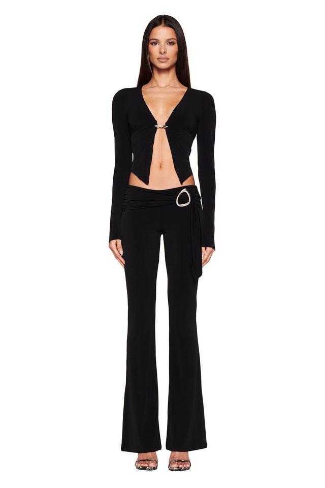 Nasty Gal Talia Flare Crop Pants, $68, Nasty Gal