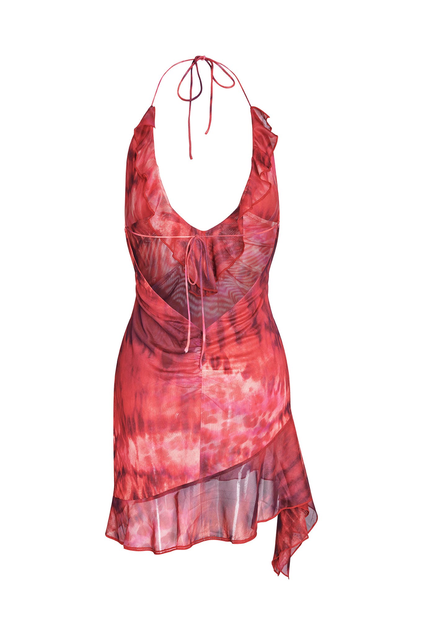 VIRA MINI DRESS - BURNING DESERT RED