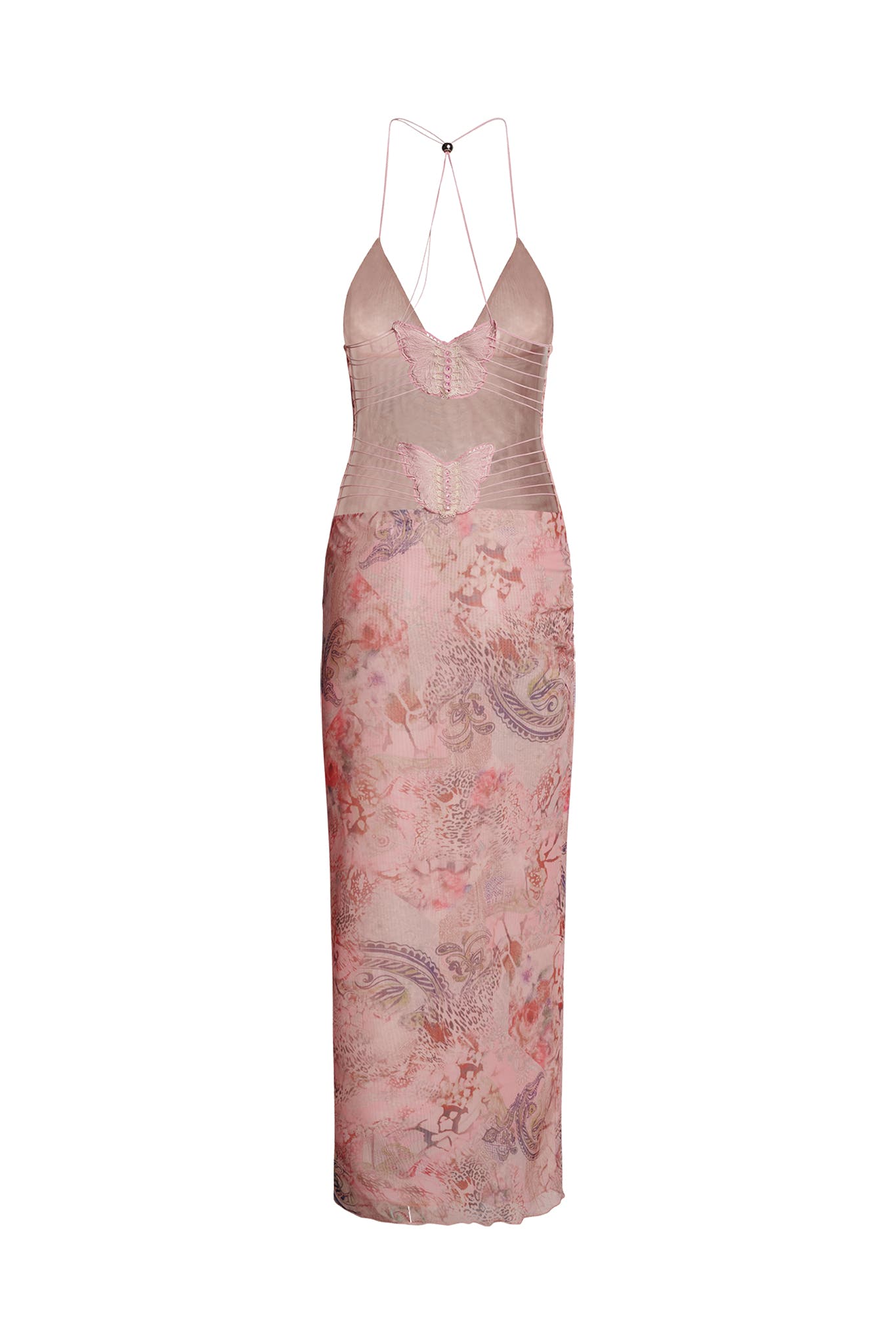 ELLERY DRESS - PINK : FLORA PAISLEY