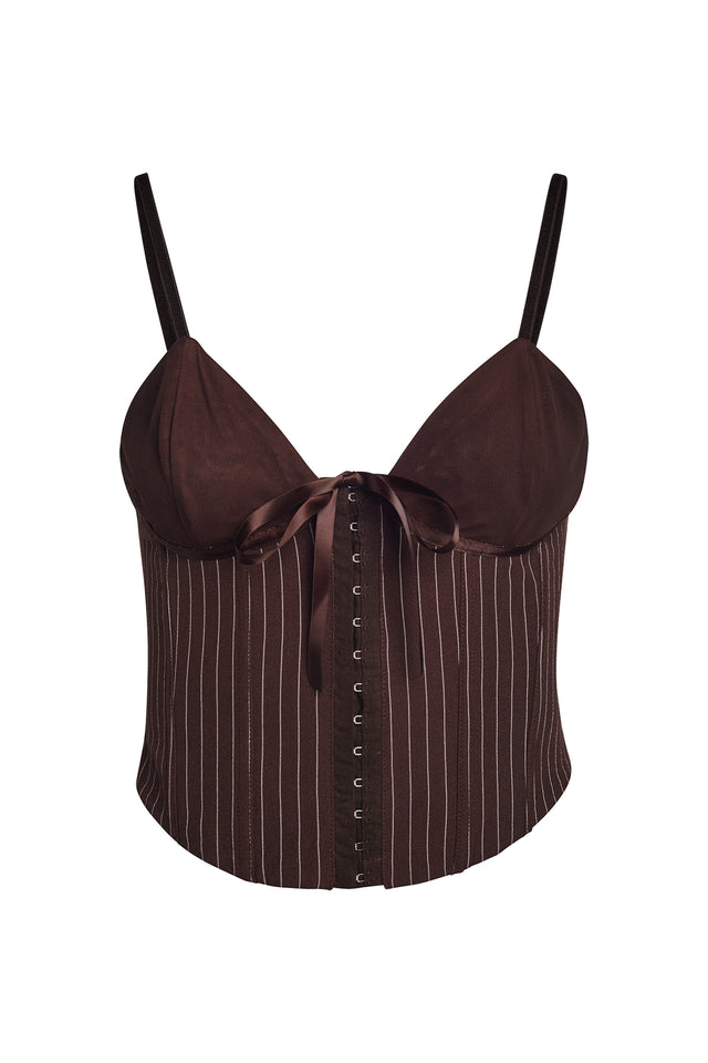 MICA TOP - BROWN