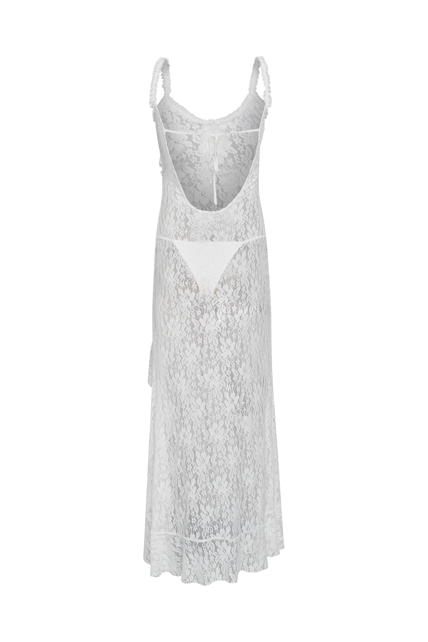 MASIE MAXI DRESS - WHITE : LACE