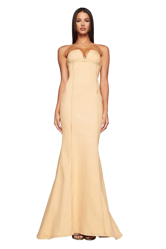 ELONNA MAXI - NEUTRAL : TAN DENIM