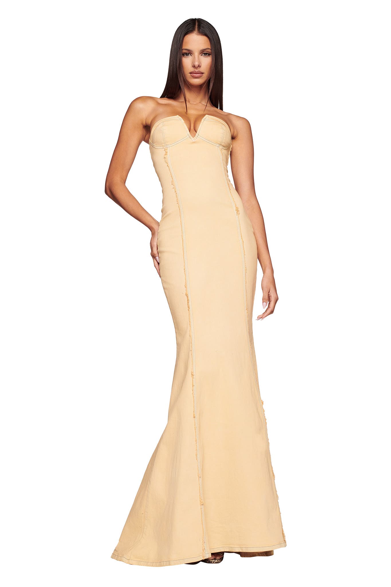 ELONNA MAXI - NEUTRAL : TAN DENIM