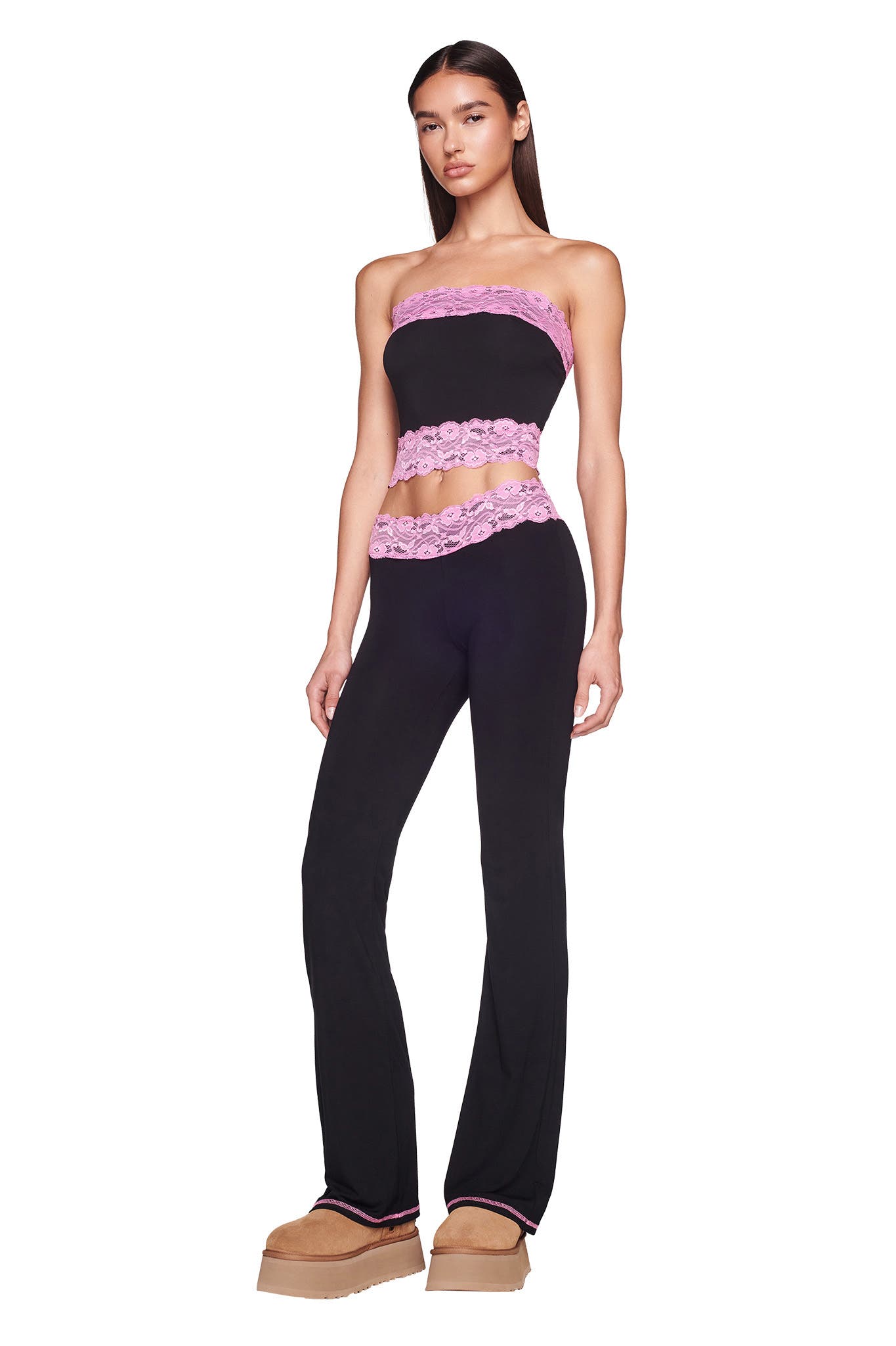 TARSHA PANT - BLACK/PINK