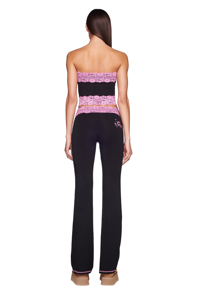 TARSHA PANT - BLACK/PINK