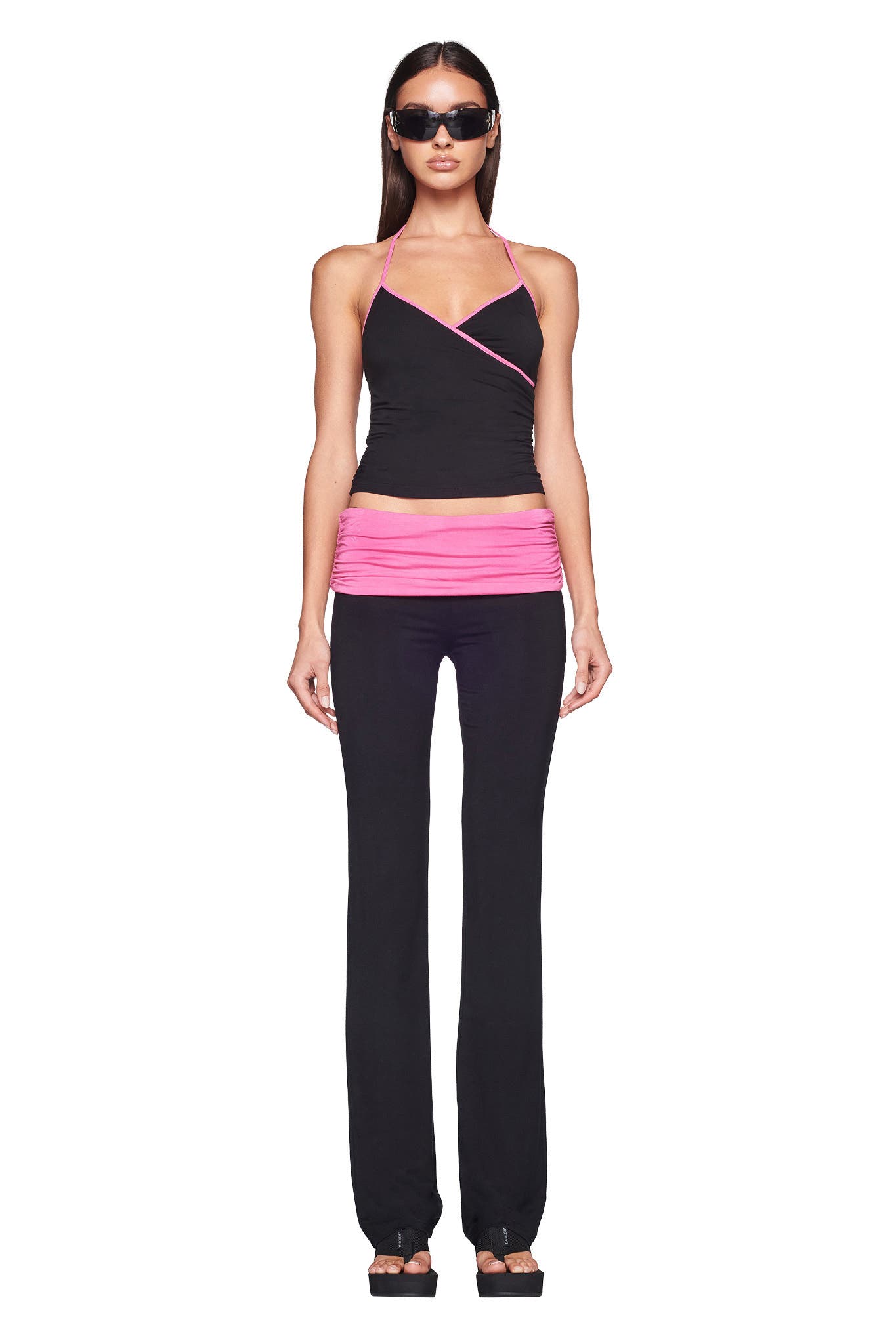 JANNIS PANT - BLACK/PINK