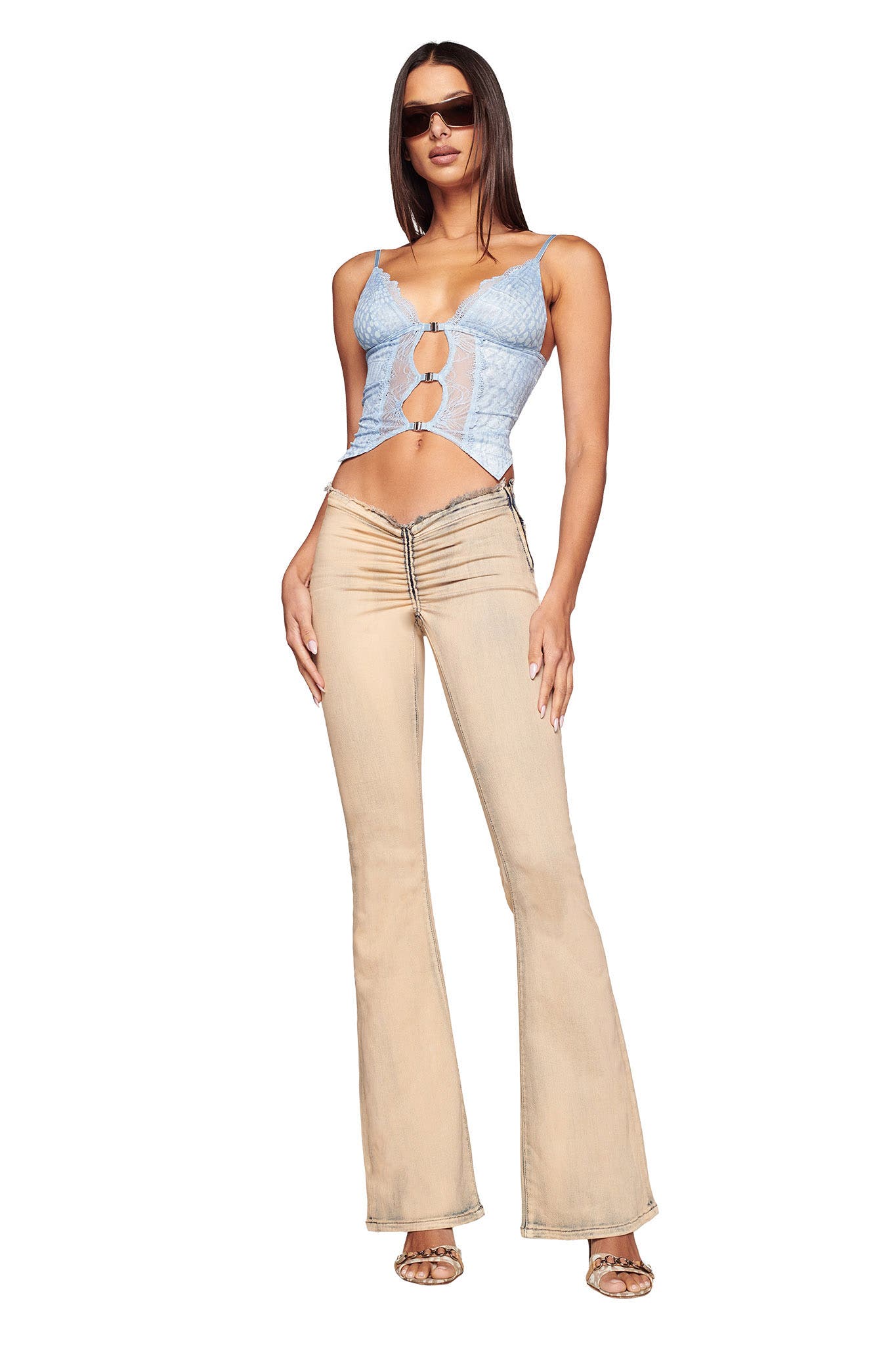 NEAVAH DENIM PANT - NEUTRAL : TAN