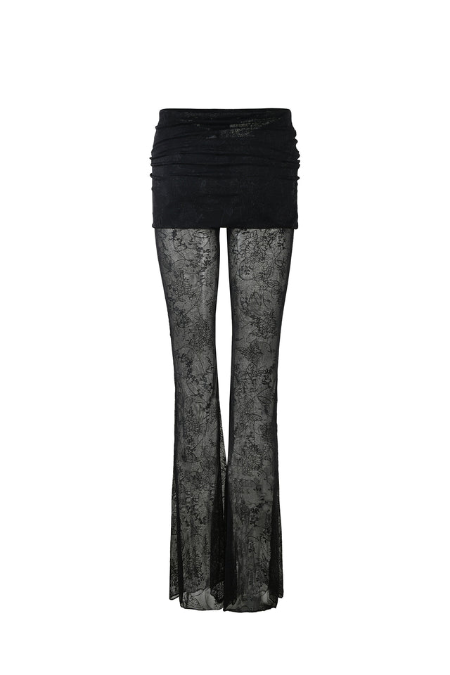 NALLIAH PANT - BLACK : LACE