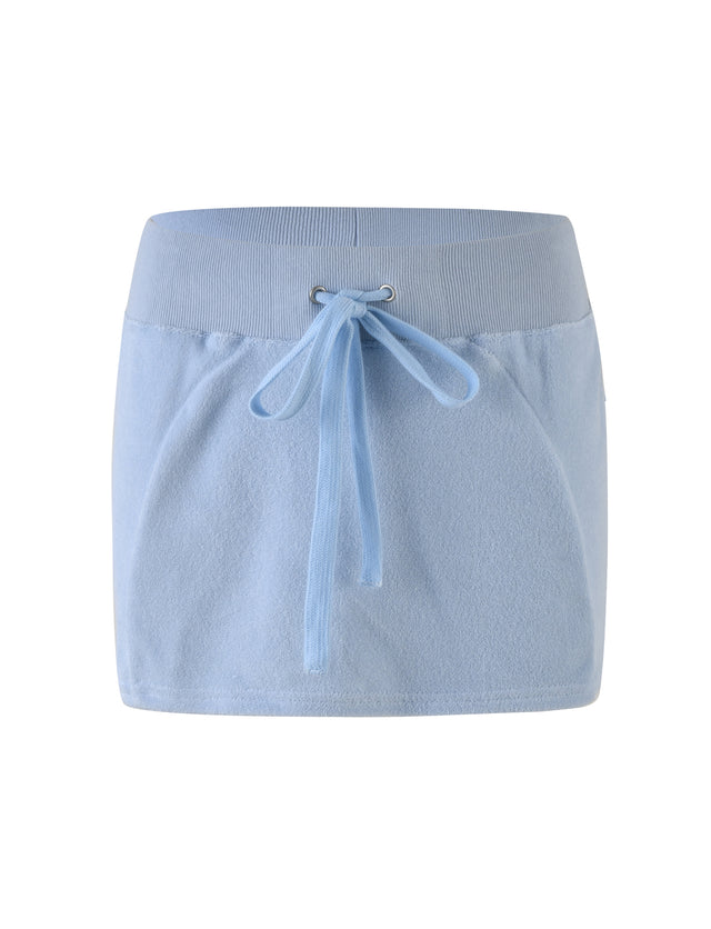 DAYSHA TERRY SKIRT - BLUE