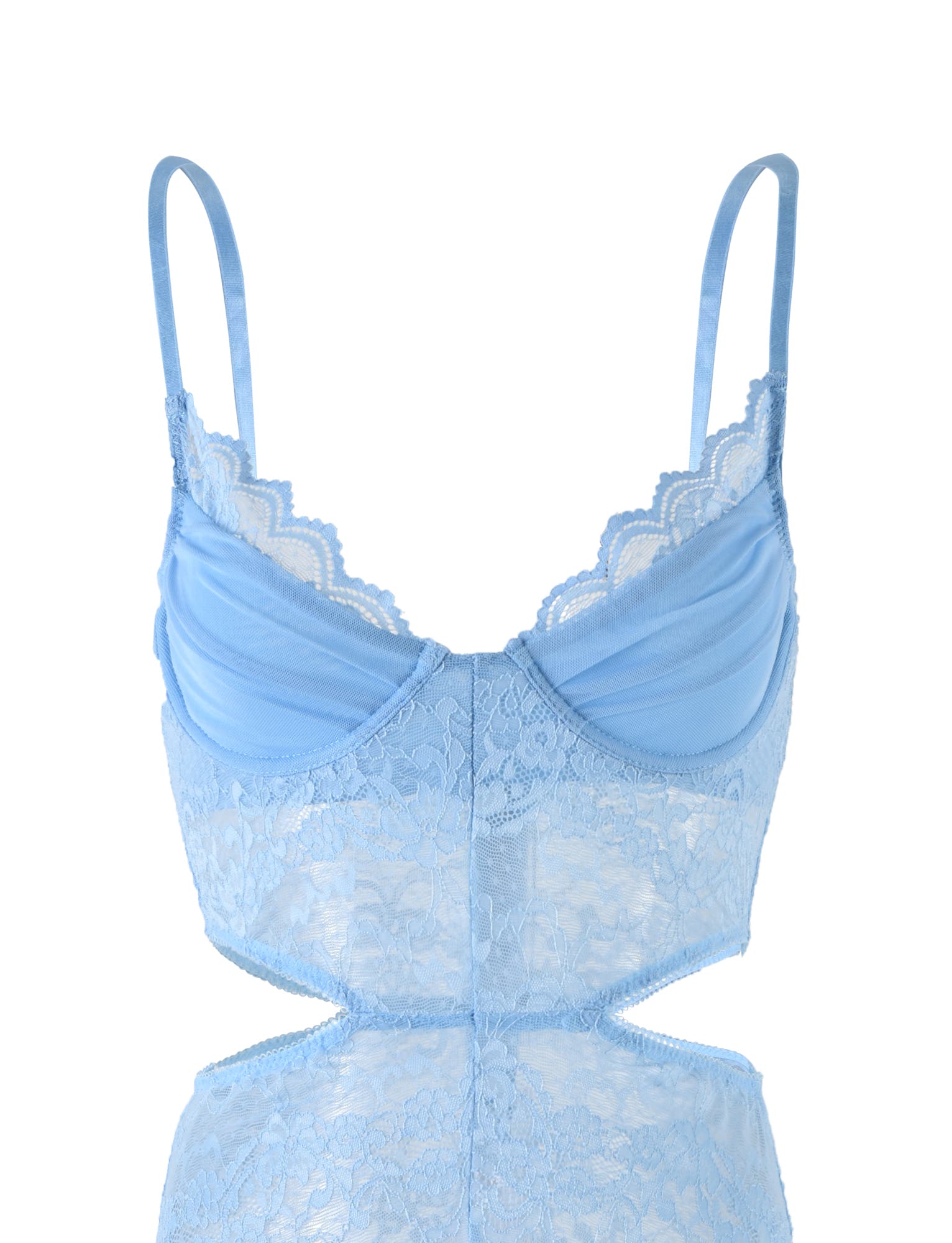 PEYNA DRESS - BLUE : LACE