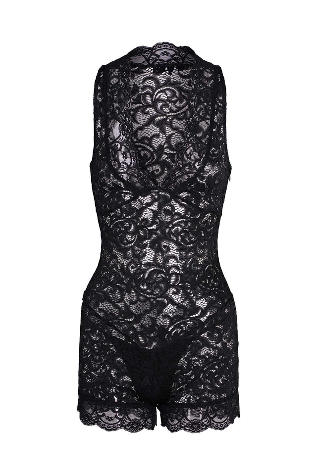 GEMMA ROMPER - BLACK