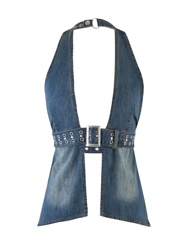 SEQUOIA TOP - BLUE : DENIM BLUE