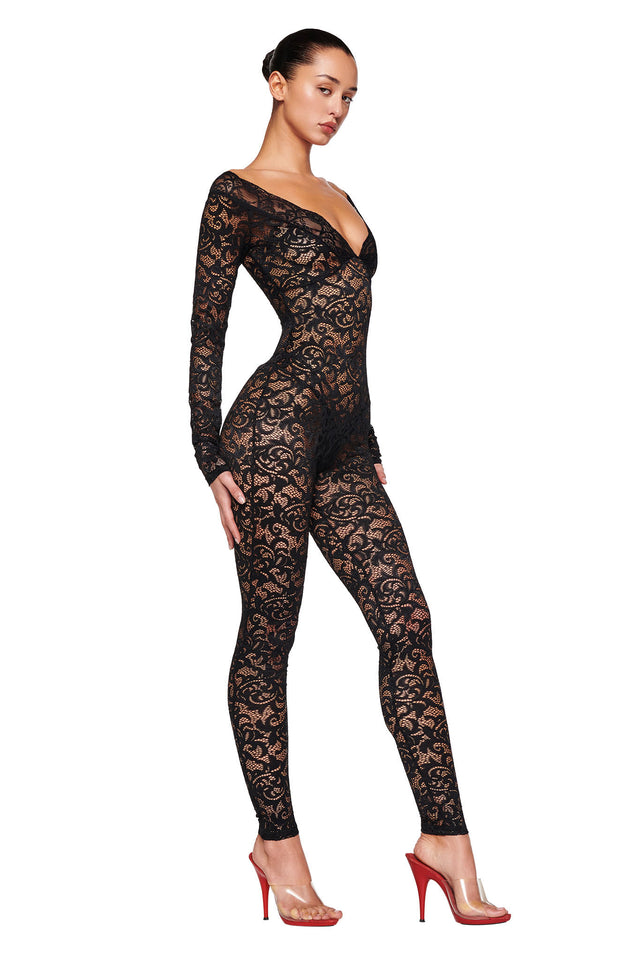 GEMMA CATSUIT - BLACK