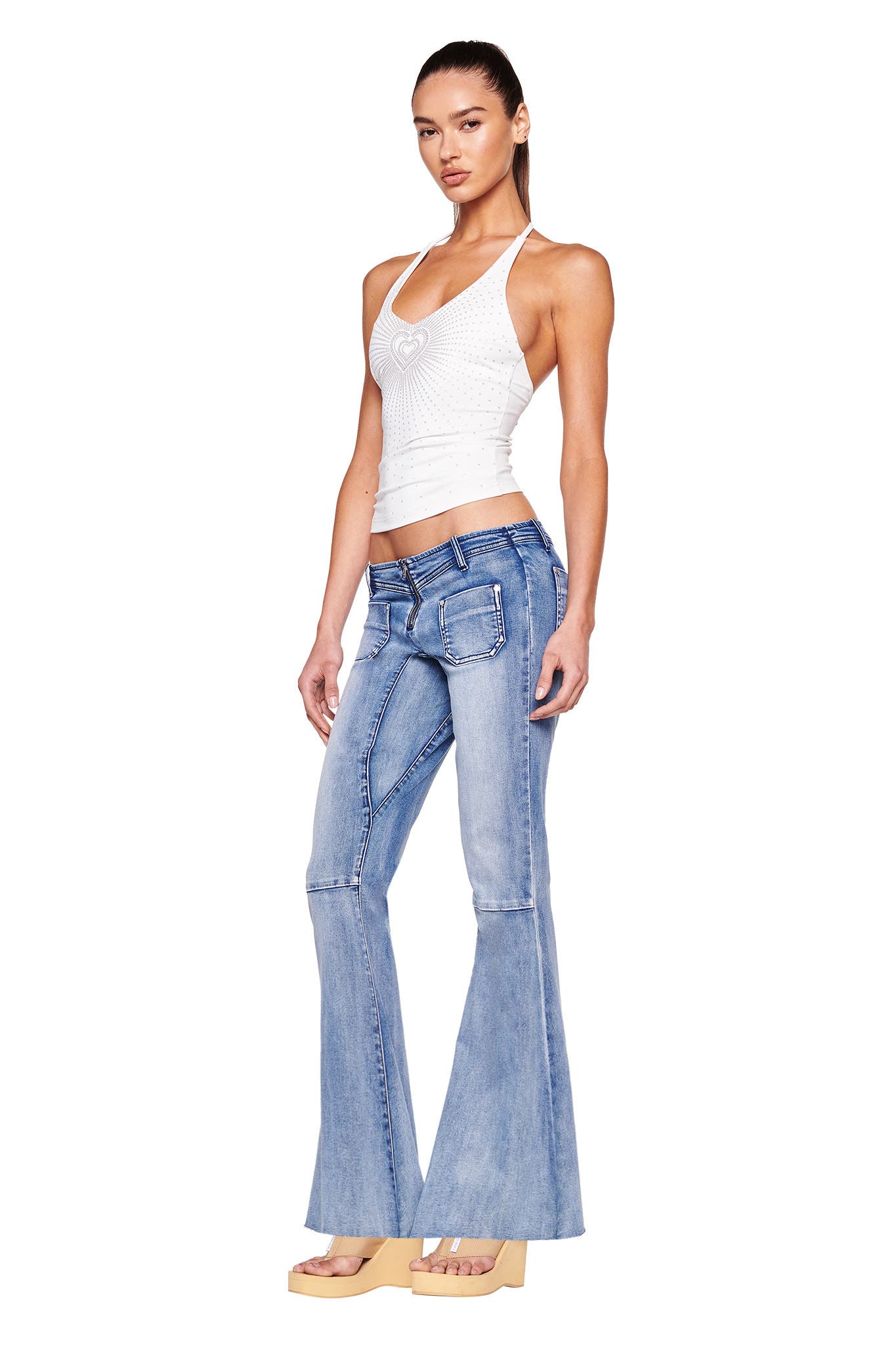 LILU JEANS - BLUE : DENIM BLUE