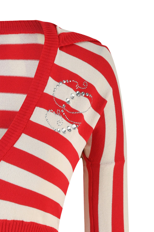 SUZI SWEATER - RED : STRIPE