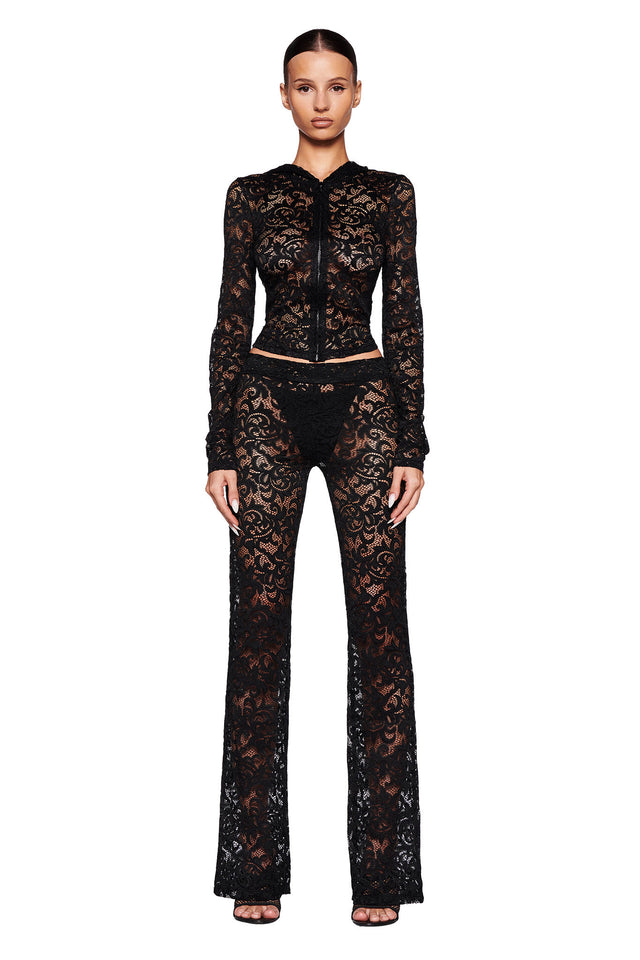 BLARE TRACKPANT - BLACK : LACE