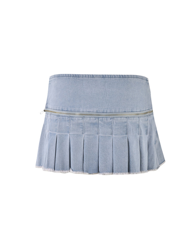 AYANNA MINI SKORT - BLUE : DENIM BLUE