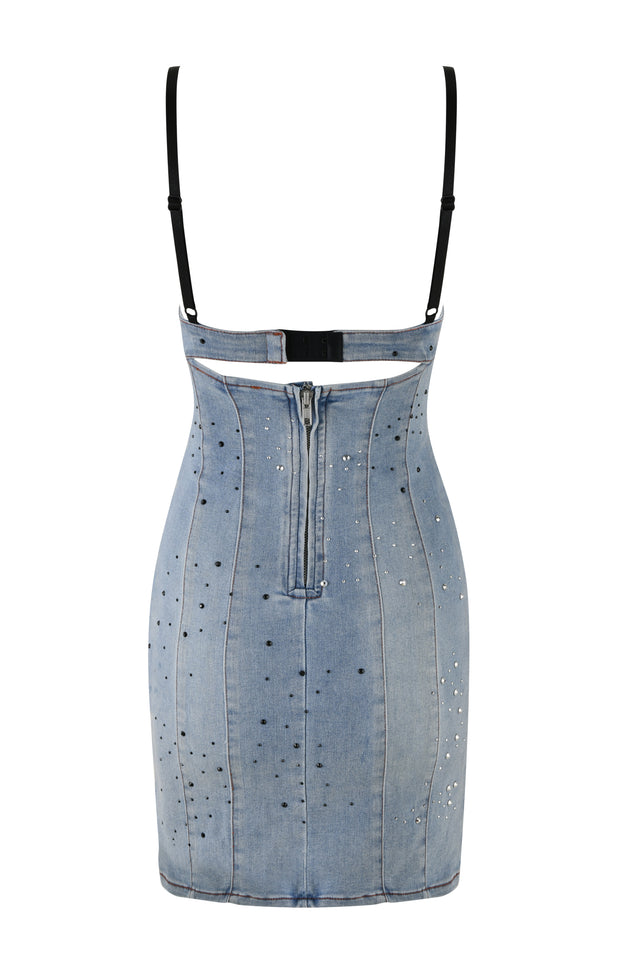 REQUIEM DRESS - BLUE : DENIM BLUE