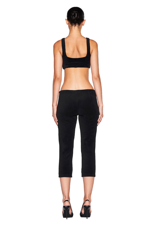 LAURA CROP TOP - BLACK