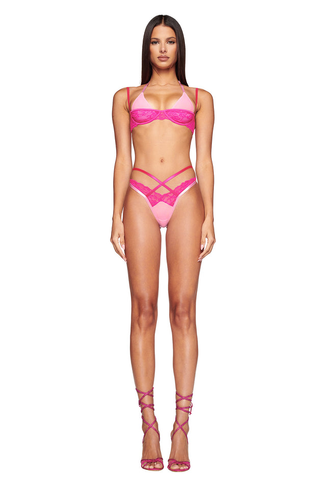 CHANTEL SET - PINK : HOT PINK