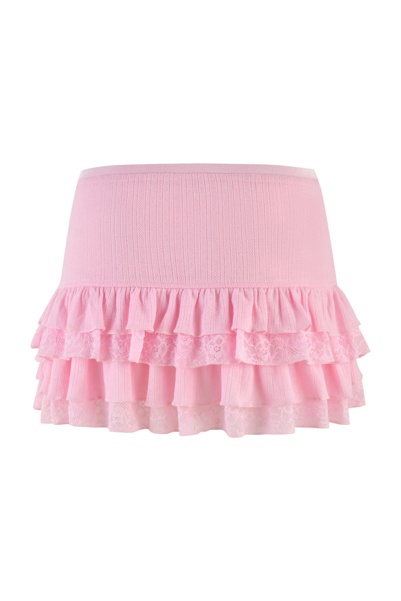 MIRABELLE SKIRT - PINK : LACE