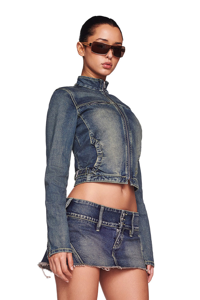 NYKKO JACKET - BLUE : DENIM BLUE