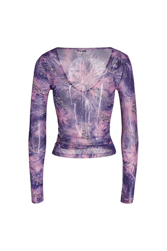 AMARA TOP - PURPLE : PURPLE GLOAM