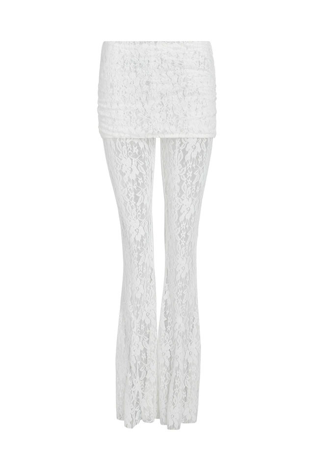 KYLEAH PANT - WHITE : LACE