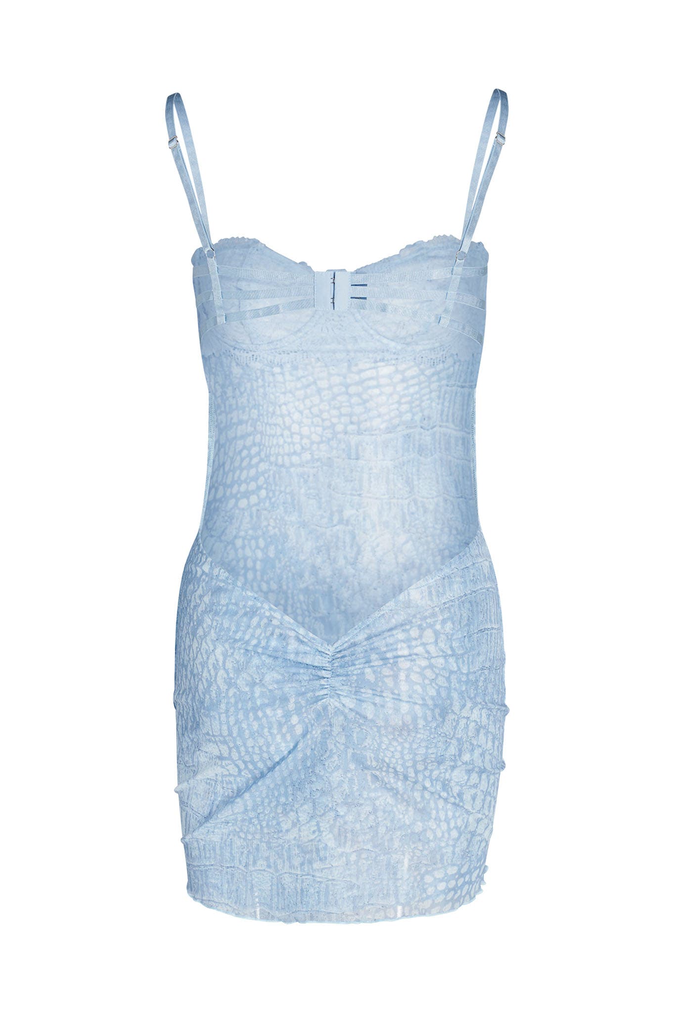 SILO SLIP DRESS - BLUE : CROC