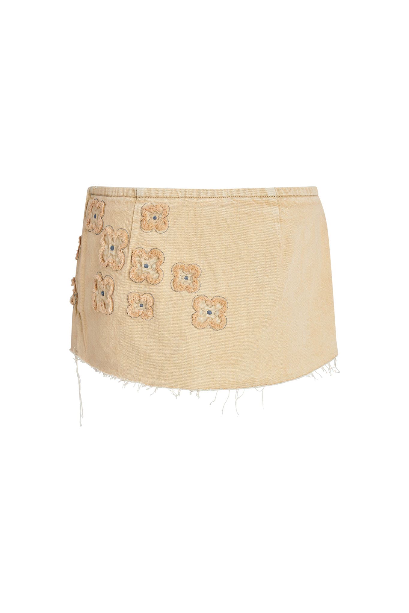 FAUNA MINI SKORT - BEIGE : TAN DENIM