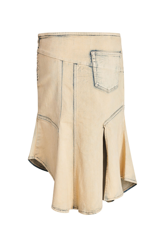 FARAH SKIRT - NEUTRAL : TAN