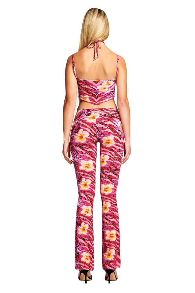 ATAR TOP - PINK HIBISCUS