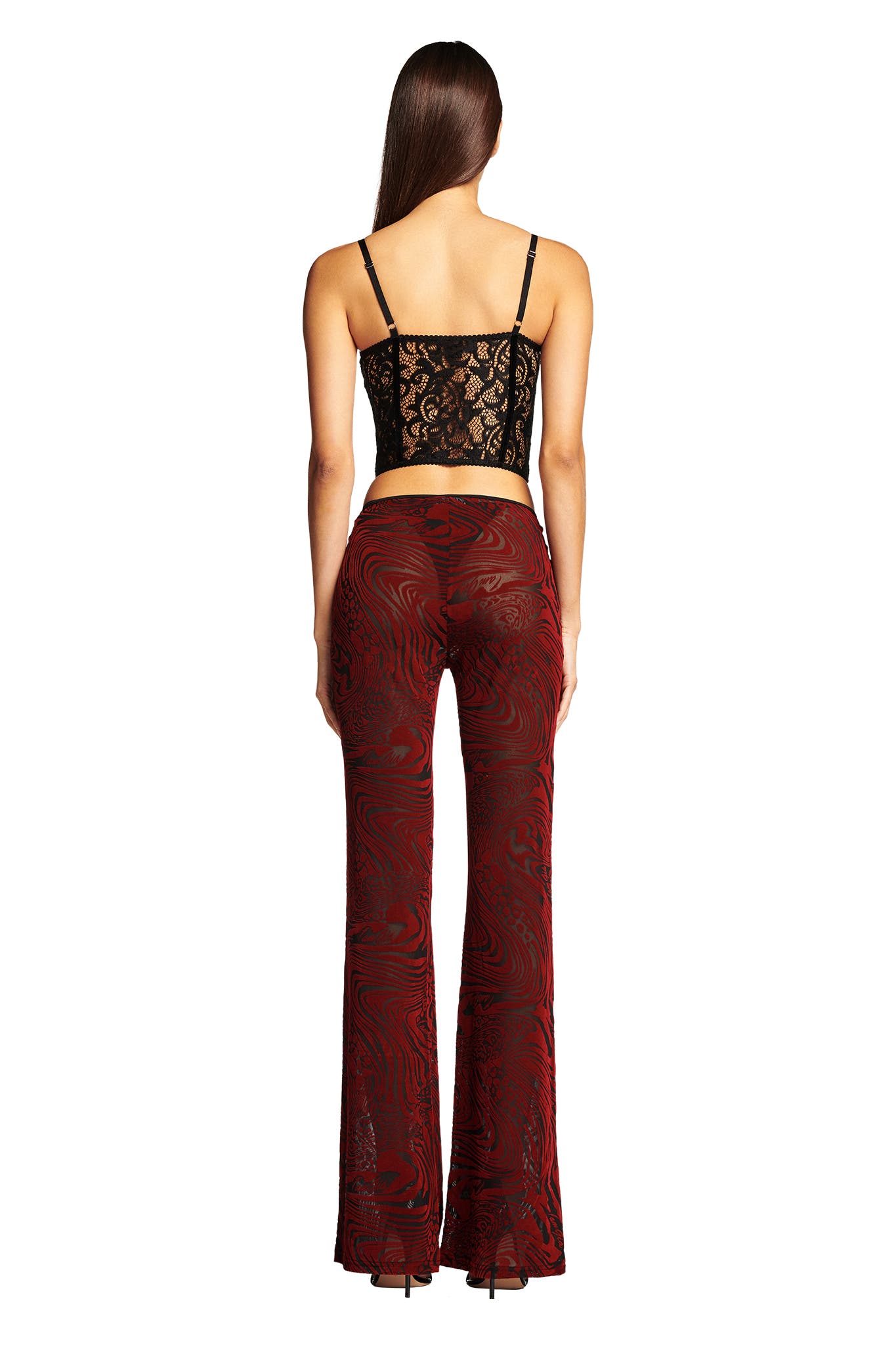 VELORINA PANT - RED BURNOUT