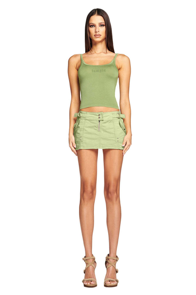 JETTA MINI SKIRT - MATCHA GREEN