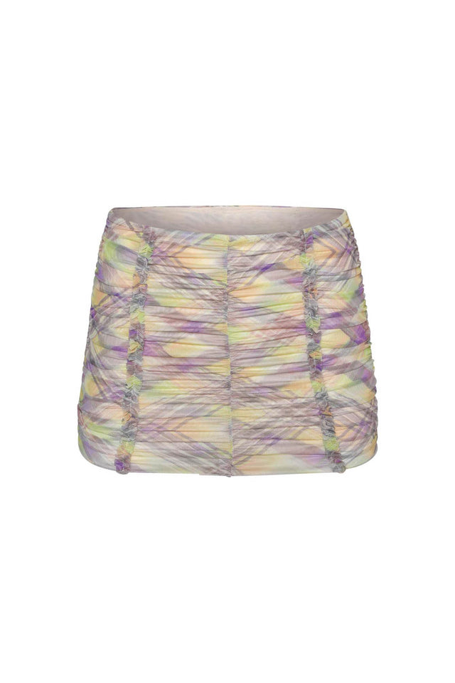 PARTON MINI SKIRT - PURPLE CHECK