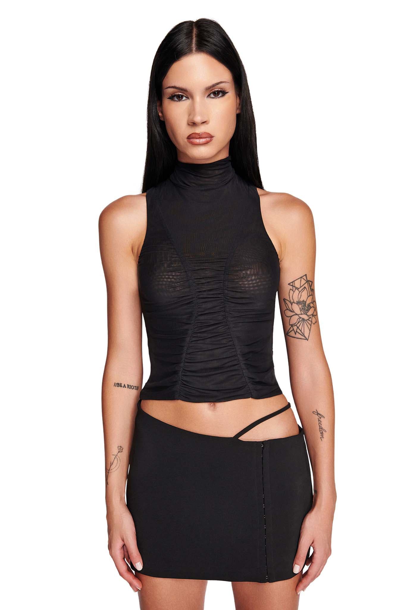 ANIZE TOP - BLACK