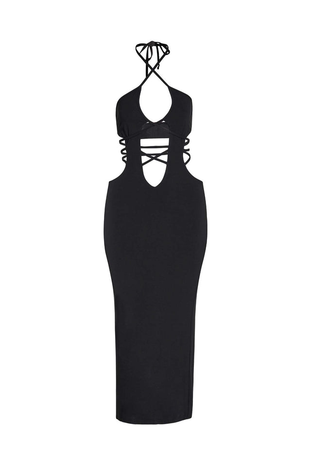 ZAMINA DRESS - BLACK