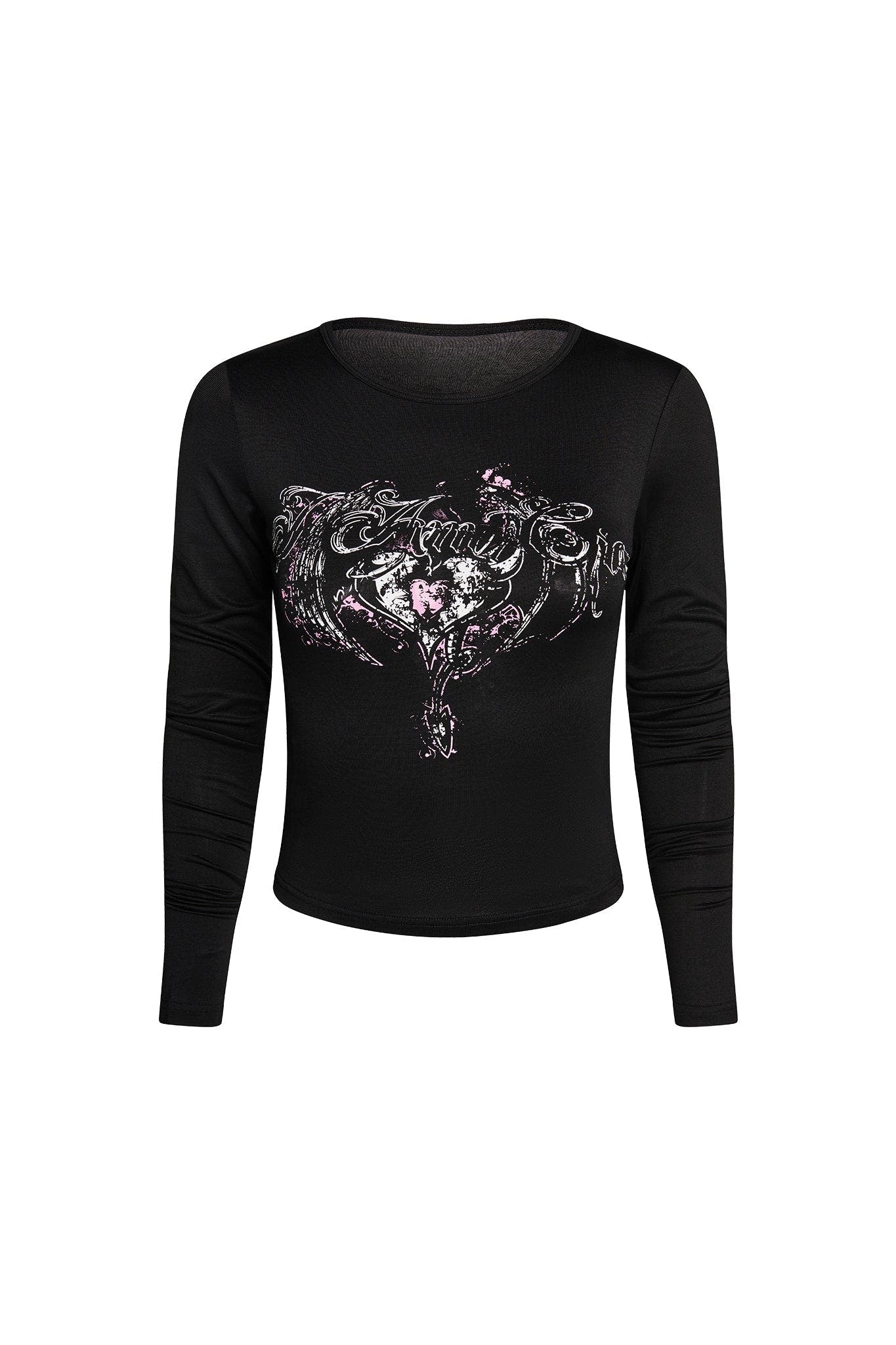 ADRO LONG SLEEVE TOP - BLACK