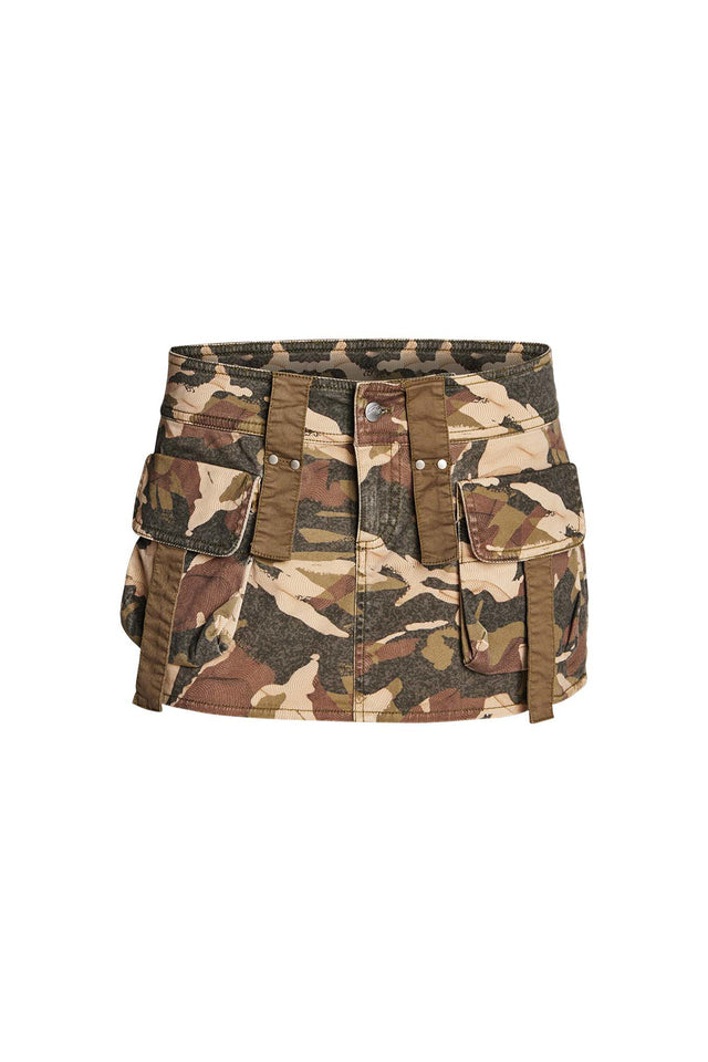 EYDIS SKIRT - GREEN : CAMOUFLAGE