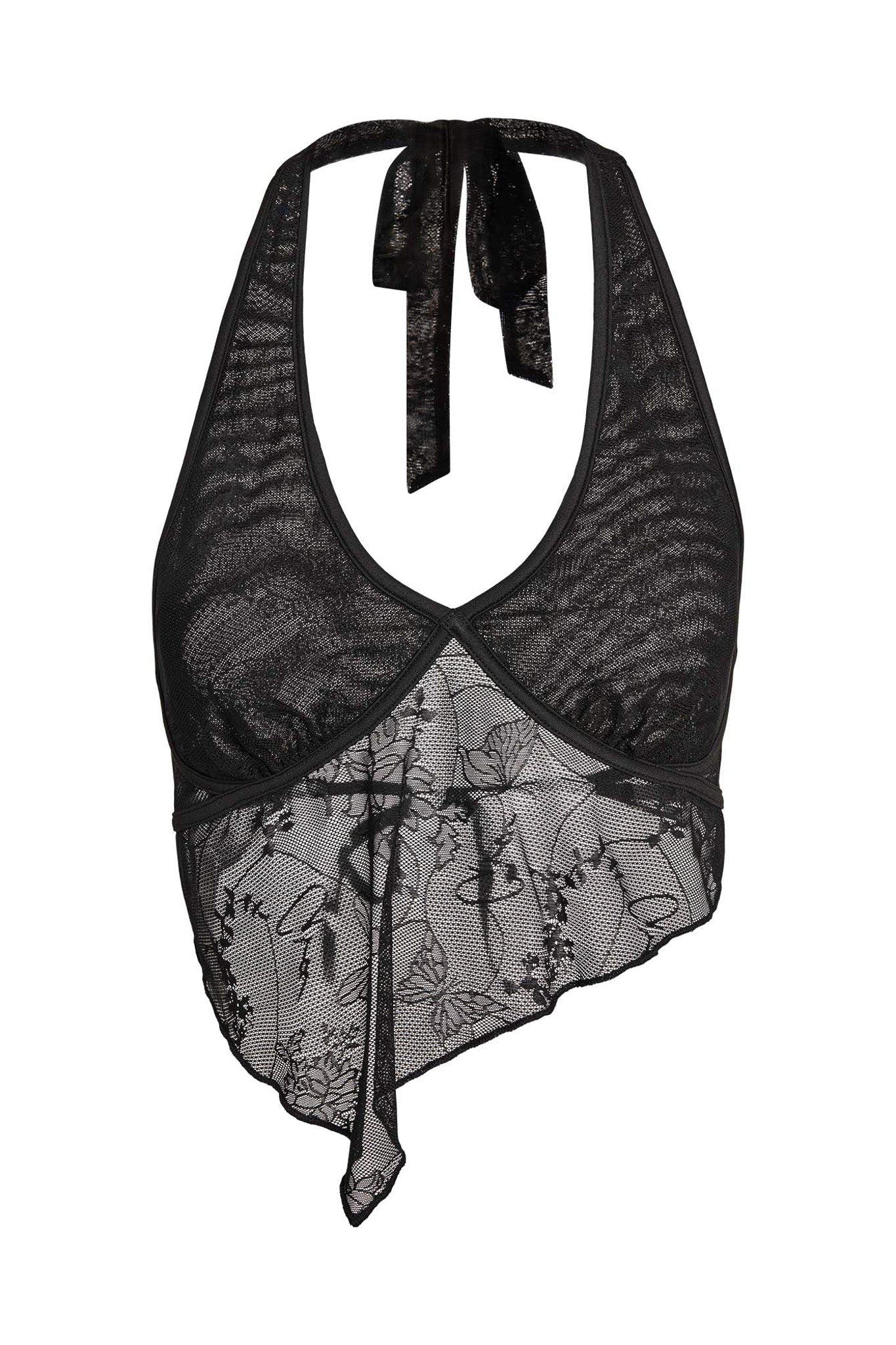 VALA TOP - BLACK : BUTTERFLY LACE