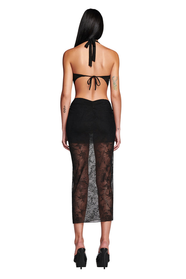 VALA SKIRT - BLACK : BUTTERFLY LACE