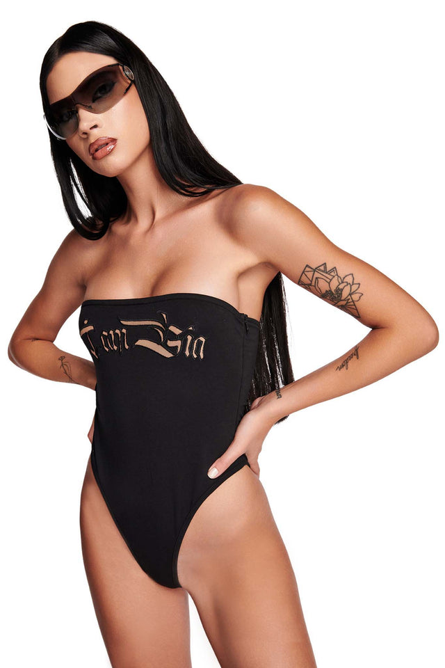 LYA BODYSUIT - BLACK