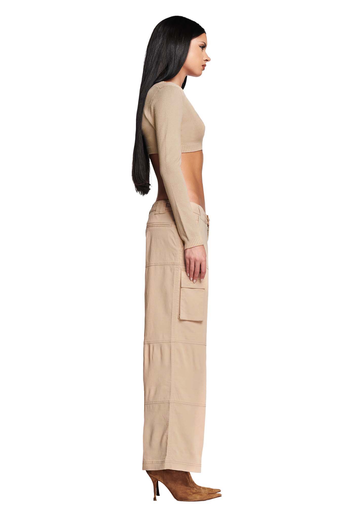 MEYRA CARGO PANT - NEUTRAL : TAN