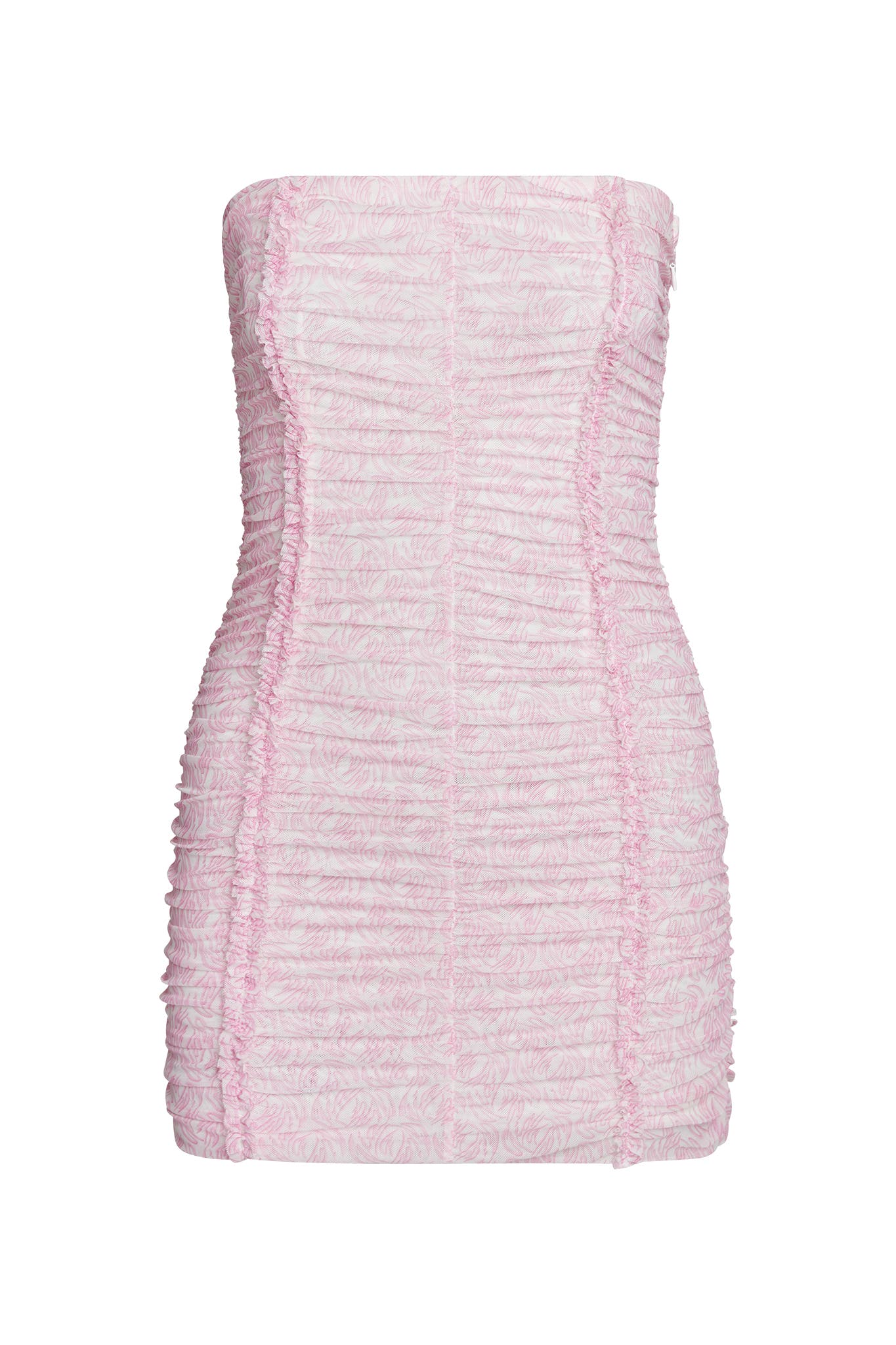 PARTON MINI DRESS - PINK : MONOGRAM