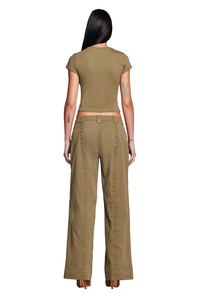 AZULA PANT - GREEN : KHAKI