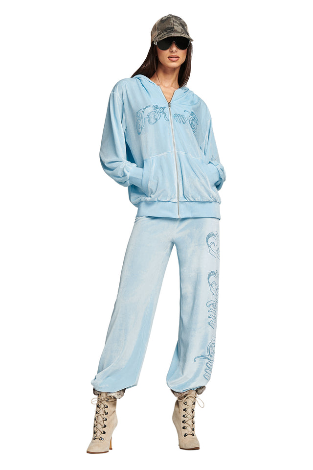 DARIA TRACKPANT - BABY BLUE