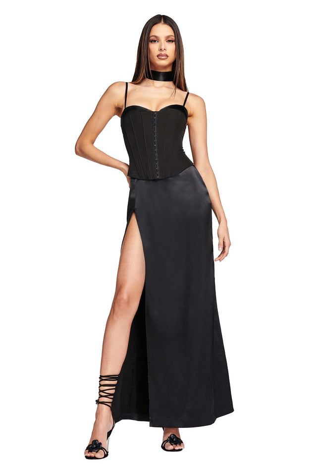 FRIELLA MAXI DRESS - BLACK