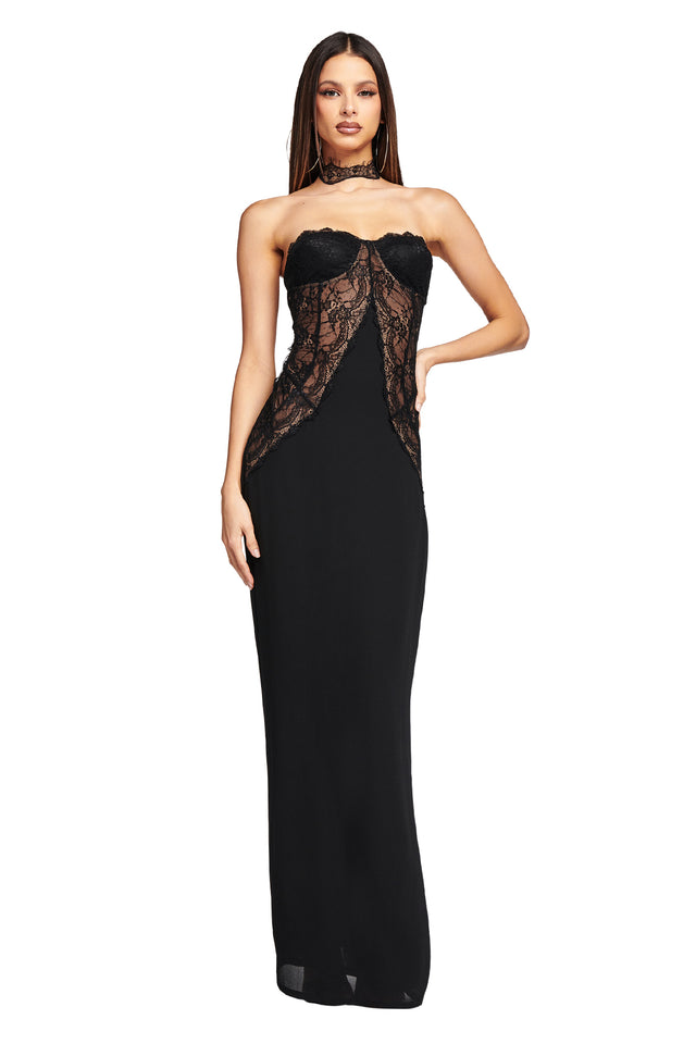 DEMIE MAXI DRESS - BLACK