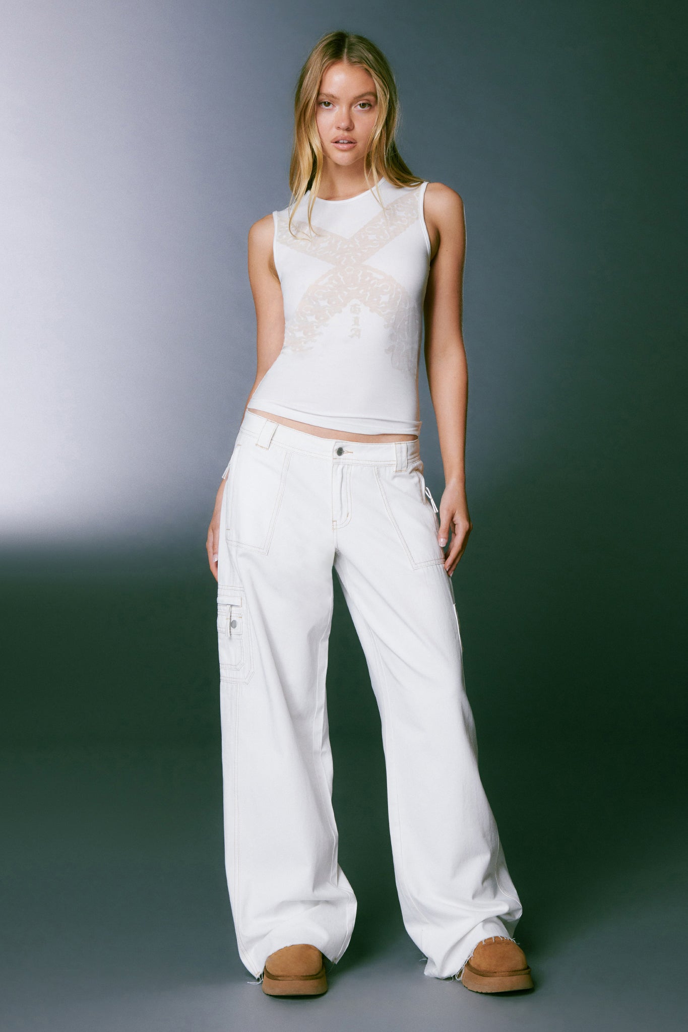 HARLIN PANT - WHITE/TAN – I.AM.GIA Rest of World