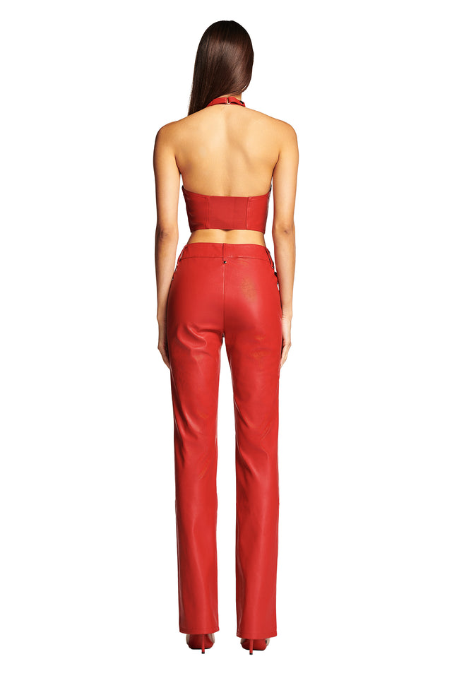 XENIA PANT - DEEP RED